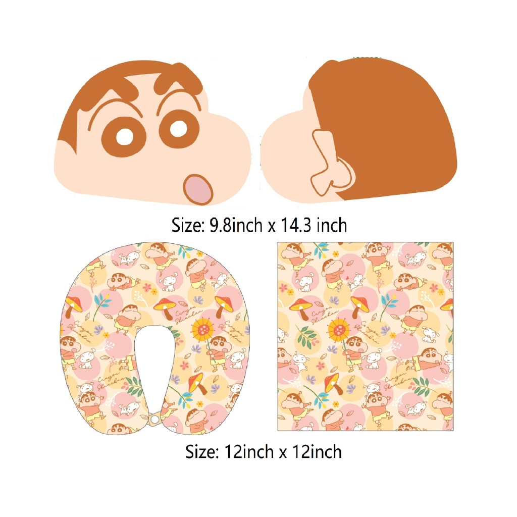 Crayon Shin-Chan Reversible Cushion & Neck Pillow