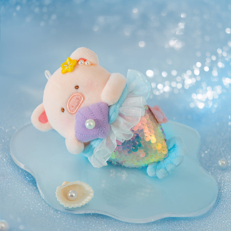 LuLu the Piggy Mermaid LuLu Plush Keychain