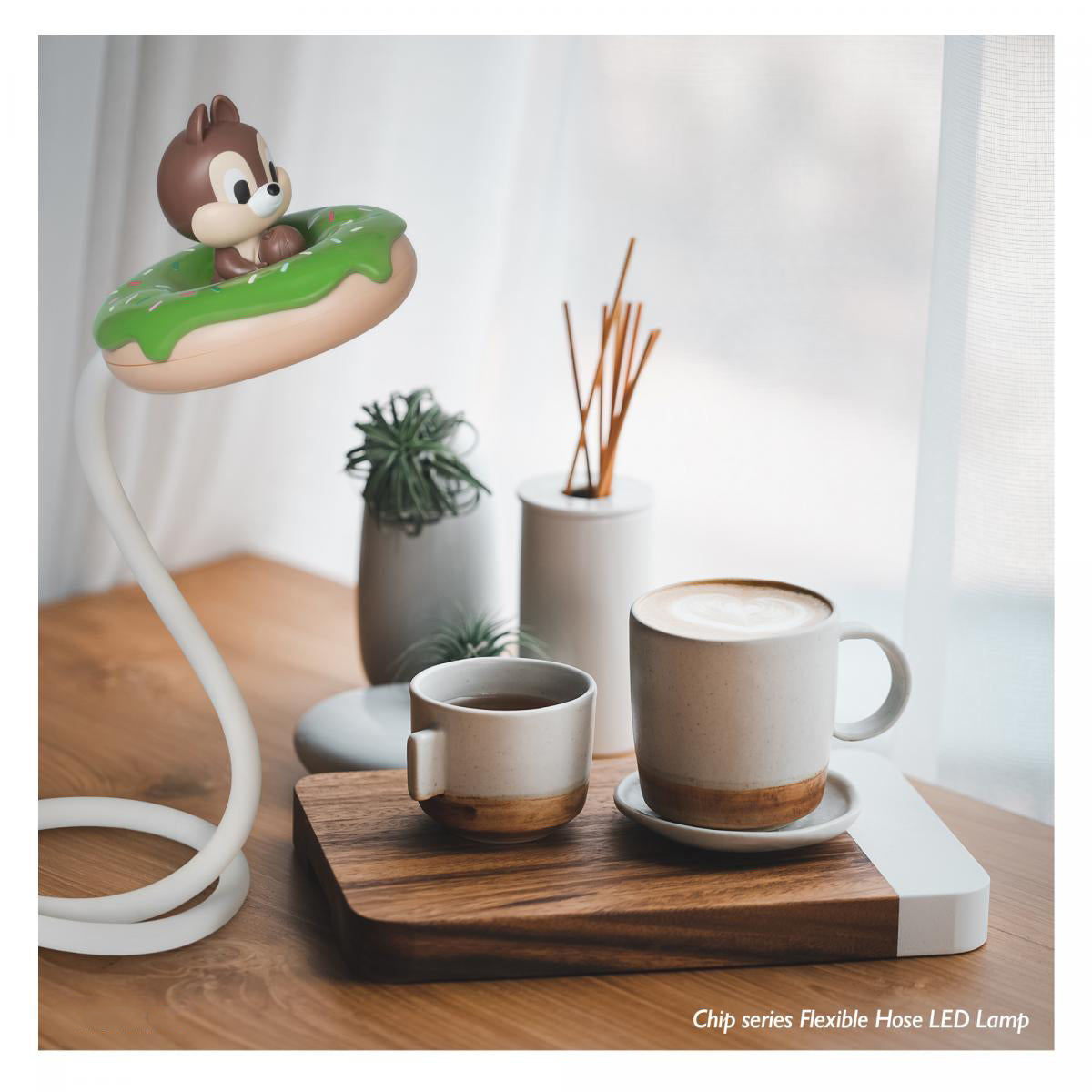 Disney Chip 'n' Dale Matcha Doughnut USB Rechargeable LED Light