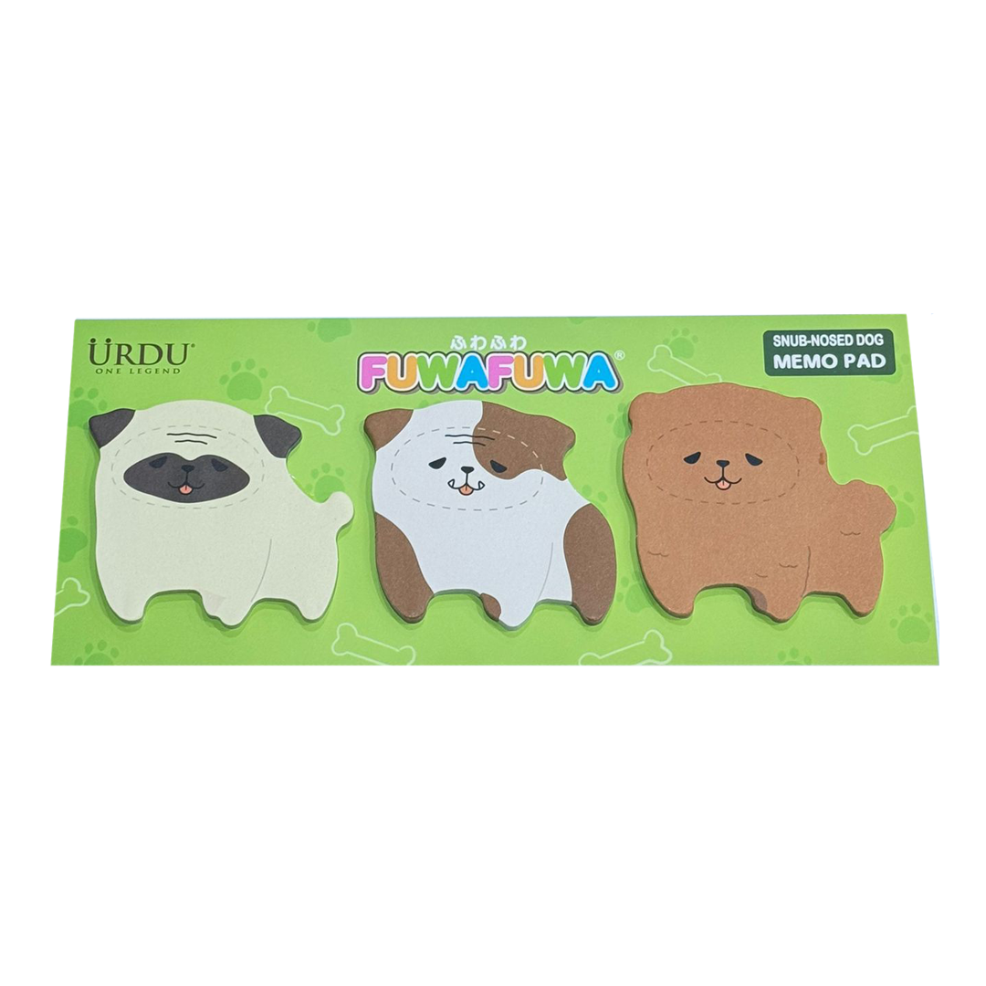 FUWAFUWA Snub-nosed Dog Memo Pad
