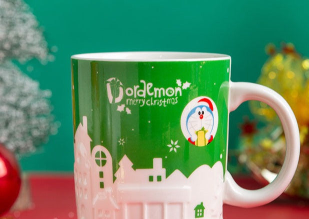 Doraemon Christmas Edition Ceramic Mug