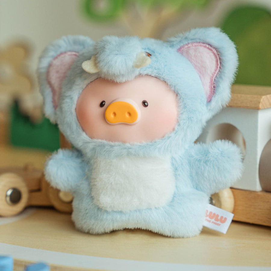 LuLu The Piggy Animal Party Puppet Show Face Plush Keychain