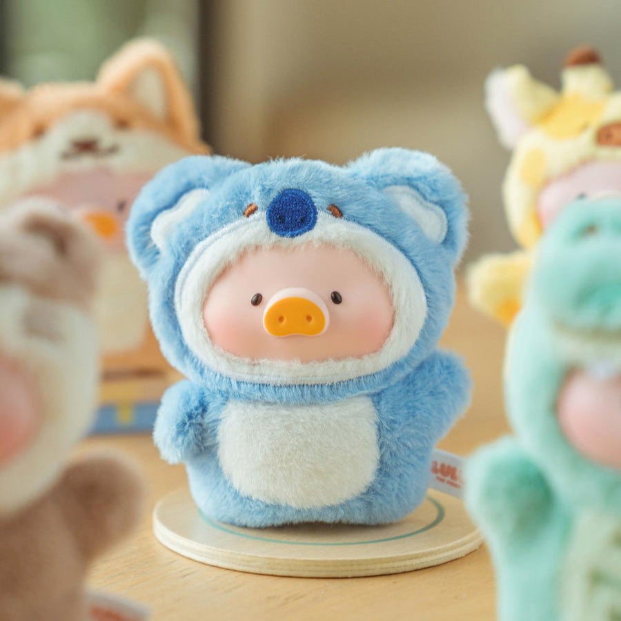 LuLu The Piggy Animal Party Puppet Show Face Plush Keychain