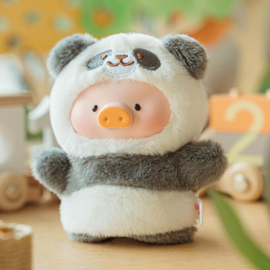 LuLu The Piggy Animal Party Puppet Show Face Plush Keychain