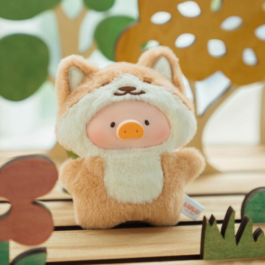 LuLu The Piggy Animal Party Puppet Show Face Plush Keychain