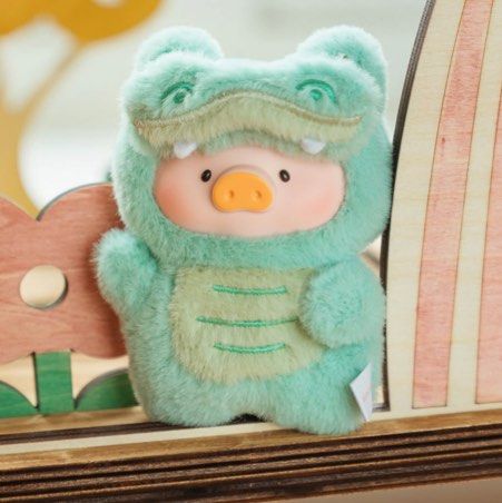 LuLu The Piggy Animal Party Puppet Show Face Plush Keychain