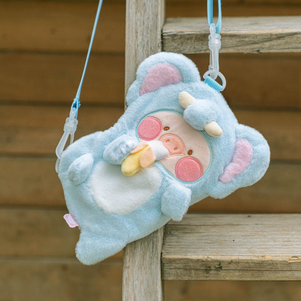 LuLu the Piggy Animal Party Elephant Lu Plush Crossbody Bag