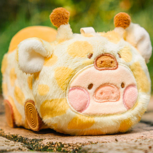 LuLu the Piggy Animal Party High Speed Giraffe Lu Plush Keychain