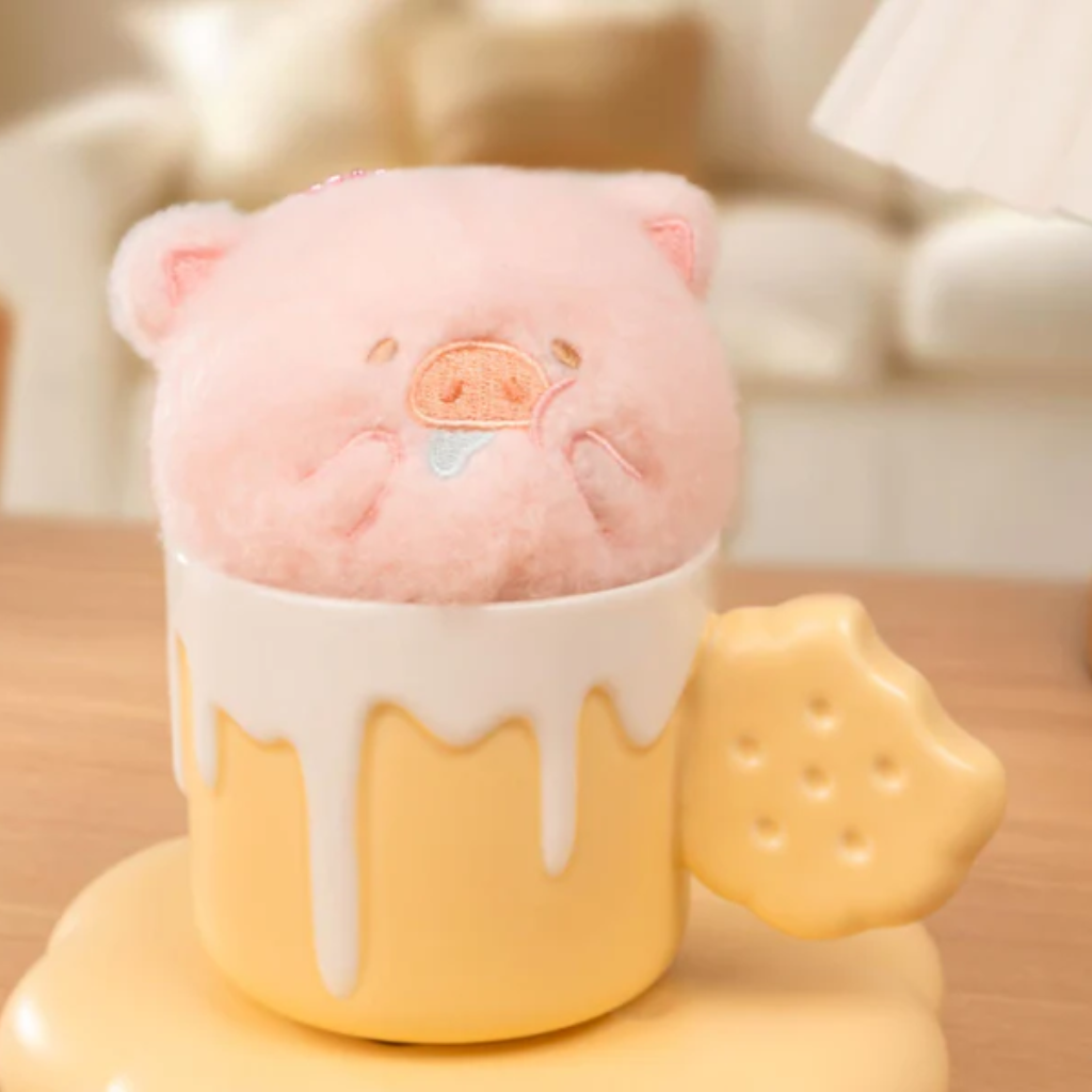 LuLu the Piggy Drooling Squishy Plush Keychain