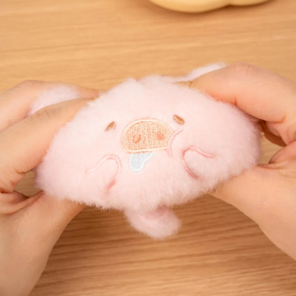 LuLu the Piggy Drooling Squishy Plush Keychain
