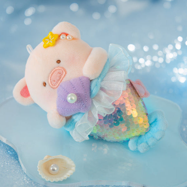 LuLu the Piggy Mermaid LuLu Plush Keychain