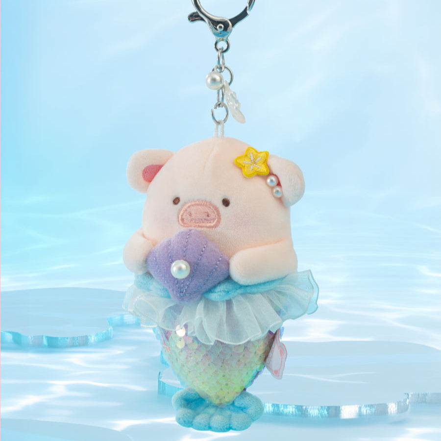 LuLu the Piggy Mermaid LuLu Plush Keychain