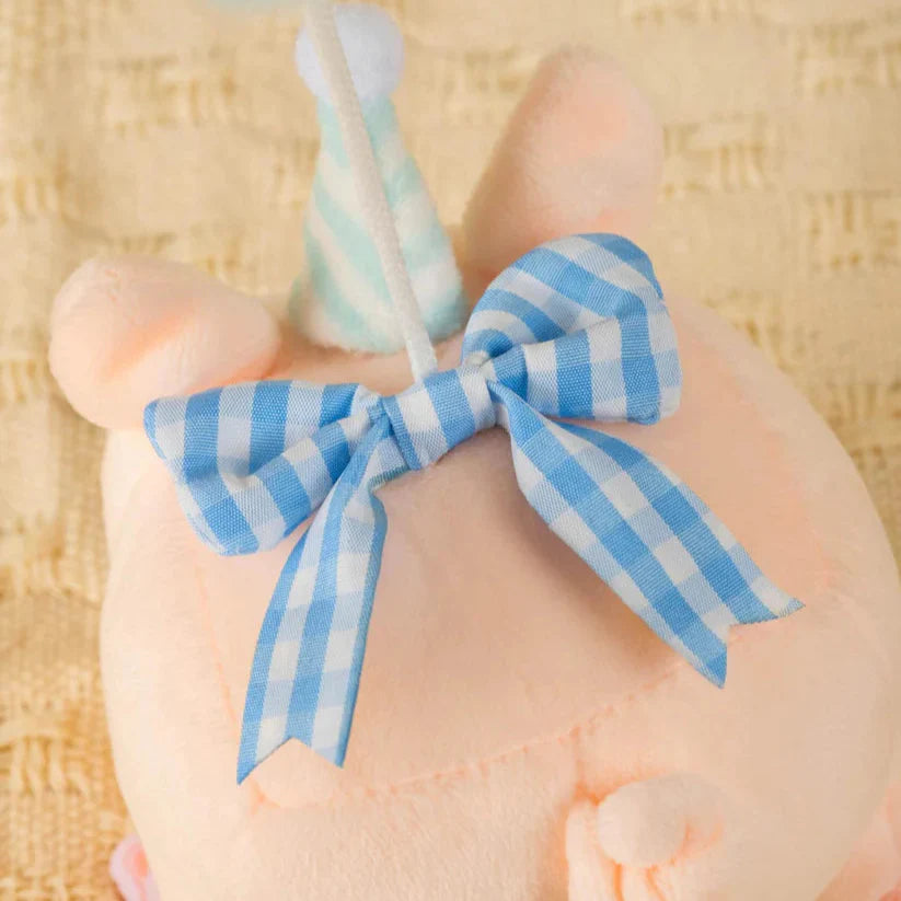 LuLu the Piggy Sky Blue Balloon Plush Keychain