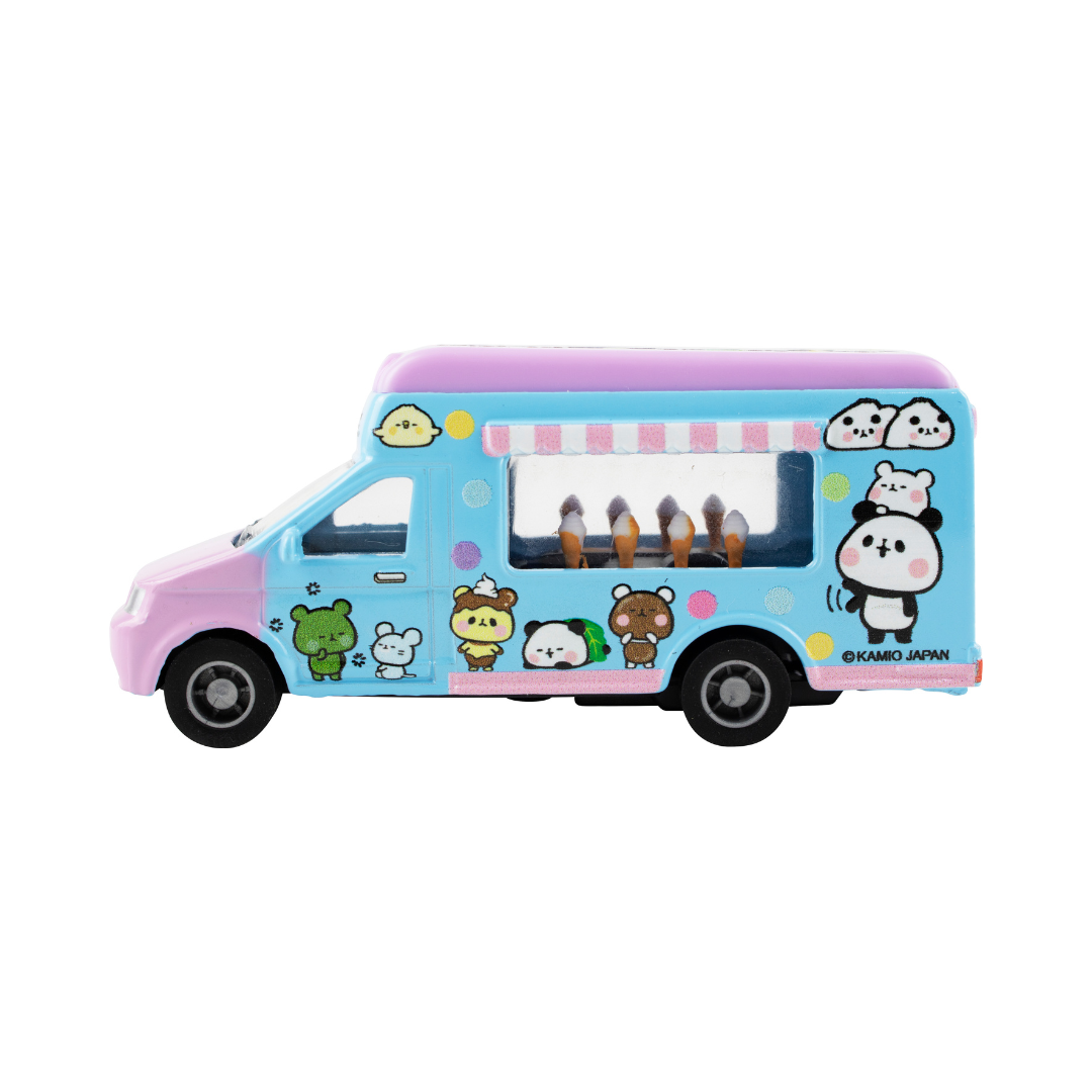 Mochi Mochi Panda Mini Mechanical Car Toy Ice Cream Van