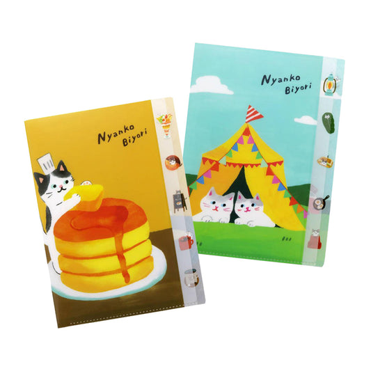 Nyanko Biyori A4 5-Pocket Clear File