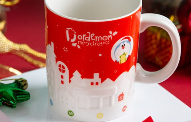 Doraemon Christmas Edition Ceramic Mug