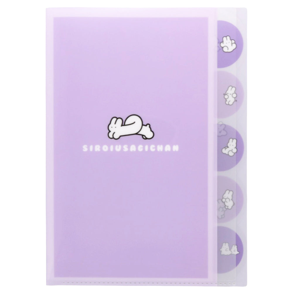 Siroi Usagichan A4 5-Pocket Clear File