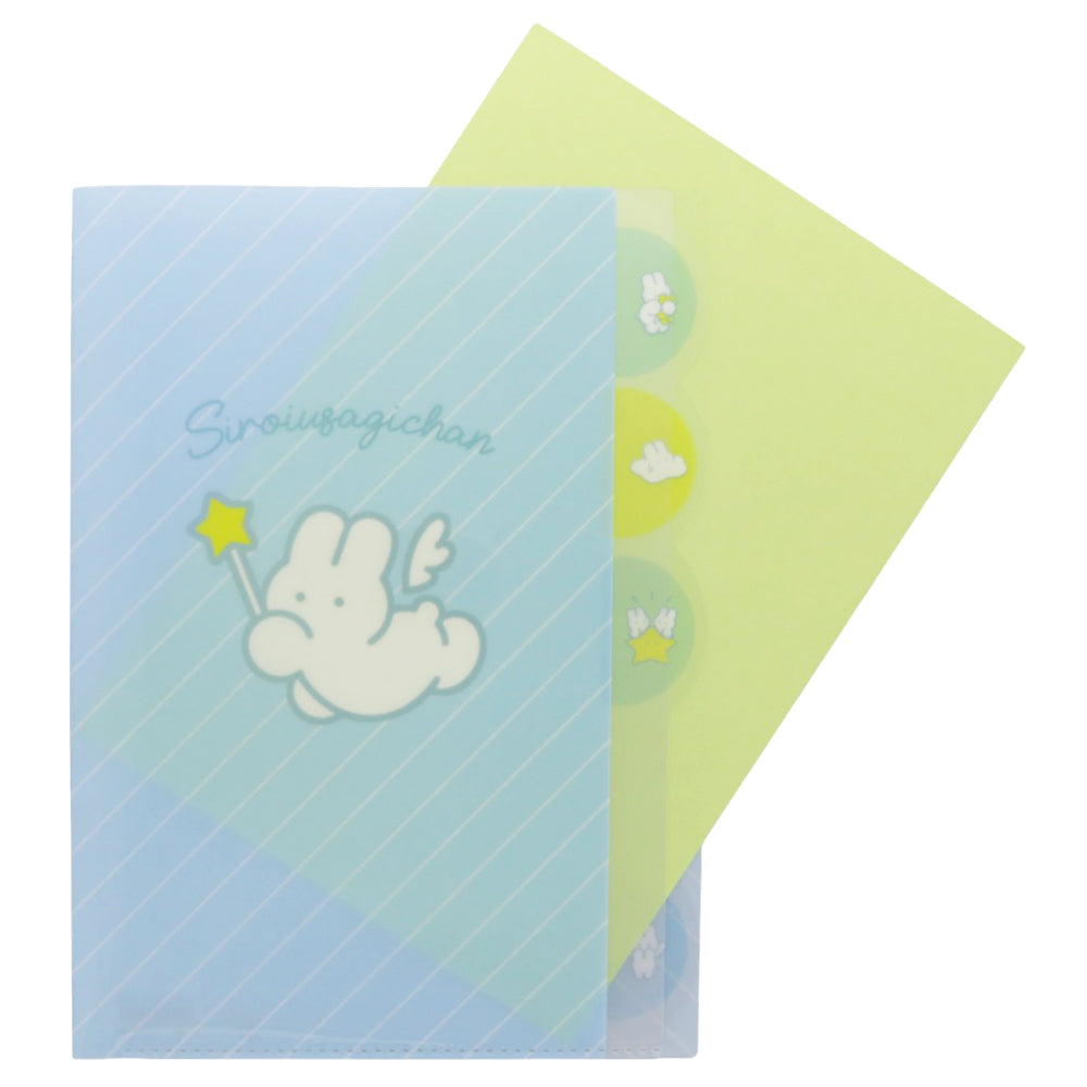 Siroi Usagichan A4 5-Pocket Clear File