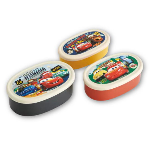 Skater Disney Pixar Lightning McQueen Bento Lunch Box 3pcs