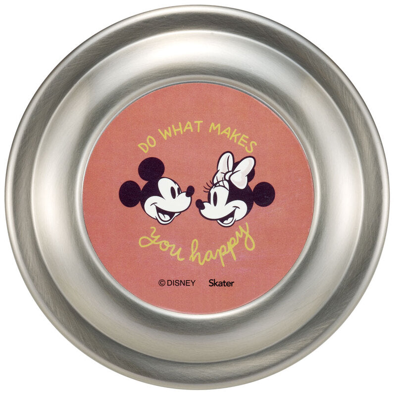Skater Disney Mickey and Minnie Mouse Stainless Steel Vacuum Bento Lunch Box 600ml