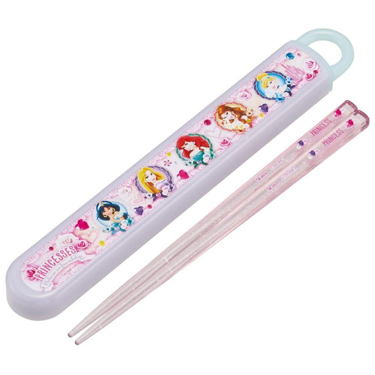 Skater Disney Princesses Children Chopsticks Box Case Set
