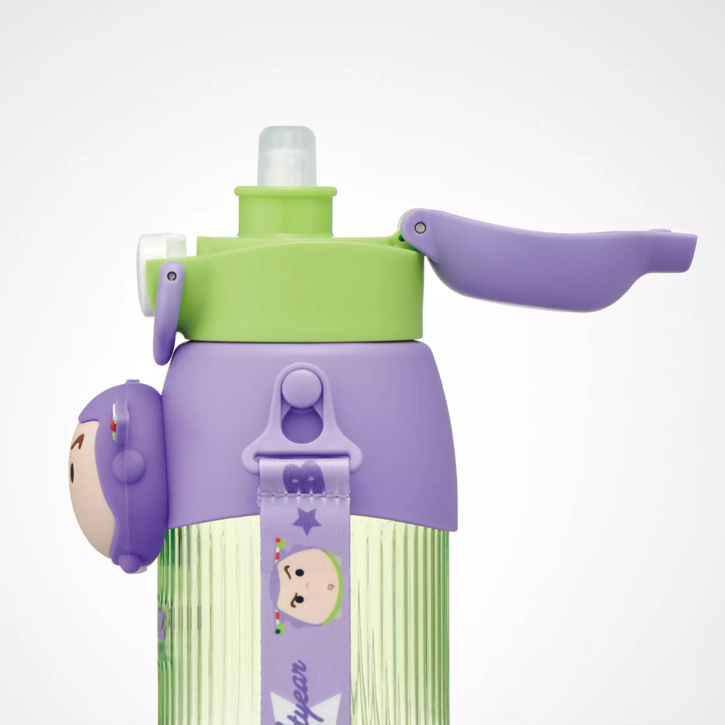 Skater Disney Tsum Tsum Buzz Lightyear 3D Mascot Straw Bottle 590ml