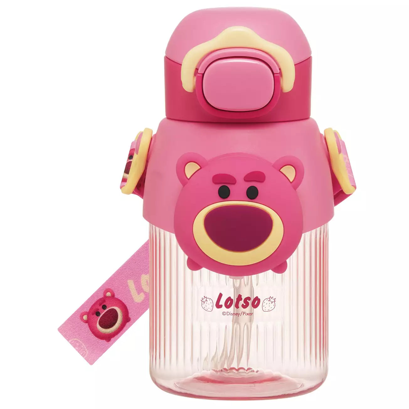 Skater Disney Tsum Tsum Lotso 3D Mascot Straw Bottle 590ml