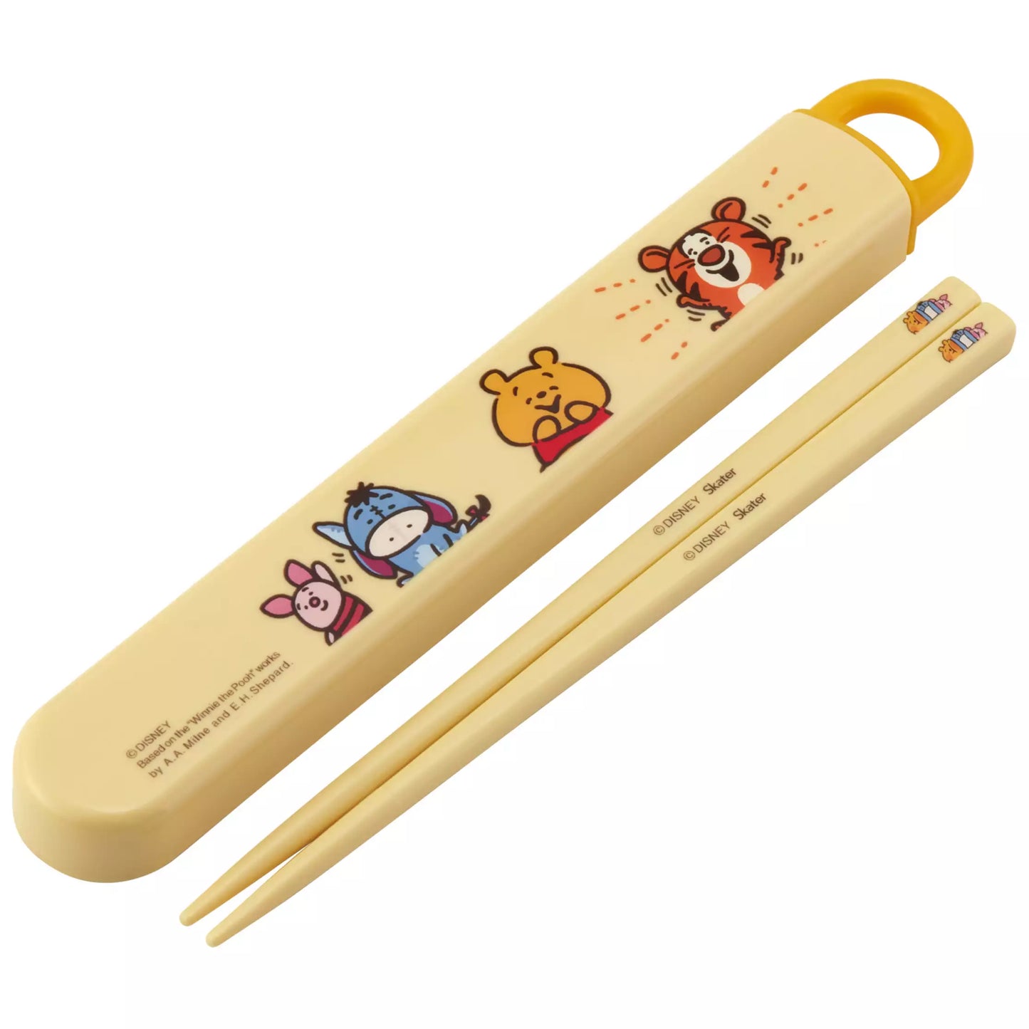 Skater Disney Winnie The Pooh Children Chopsticks Box Case Set