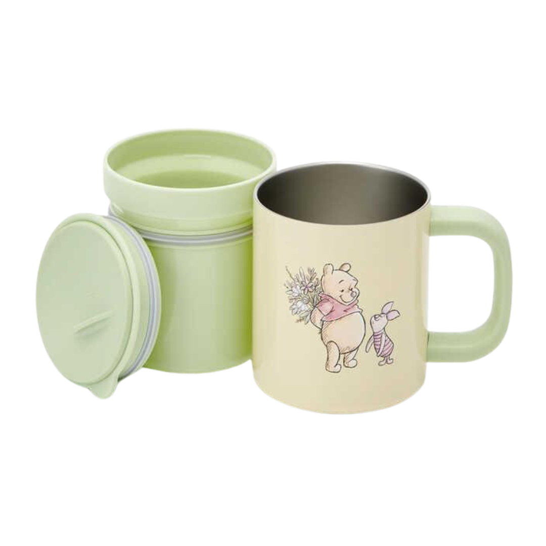 Skater Disney Winnie The Pooh Stainless Steel Mug with Inner Cup 330ml