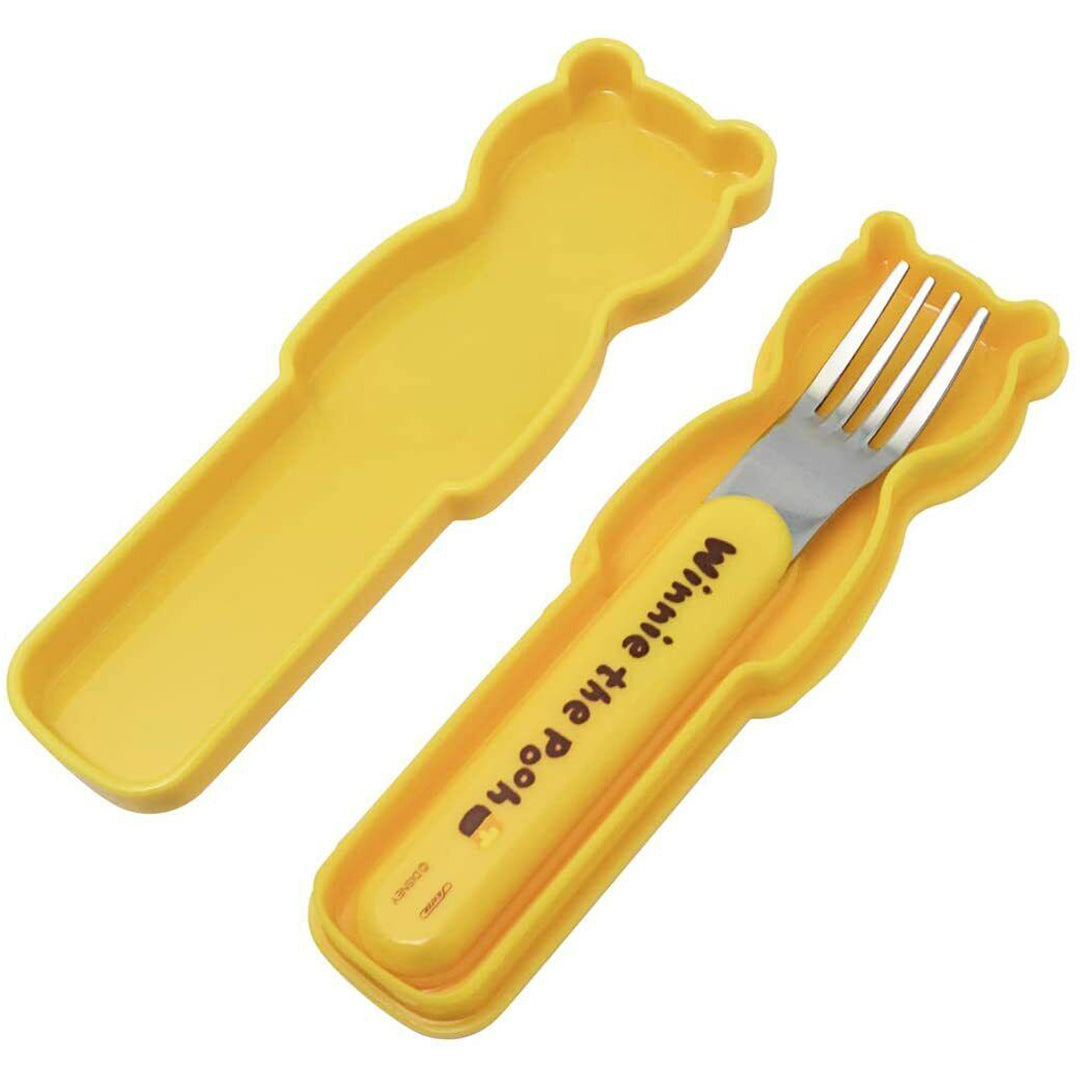Skater Disney Winnie the Pooh 3D Face Children Fork with Case