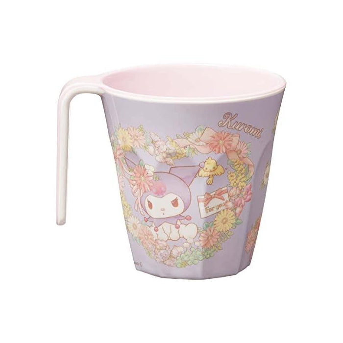Skater Sanrio Kuromi Melamine Tumbler With Handle 300ml