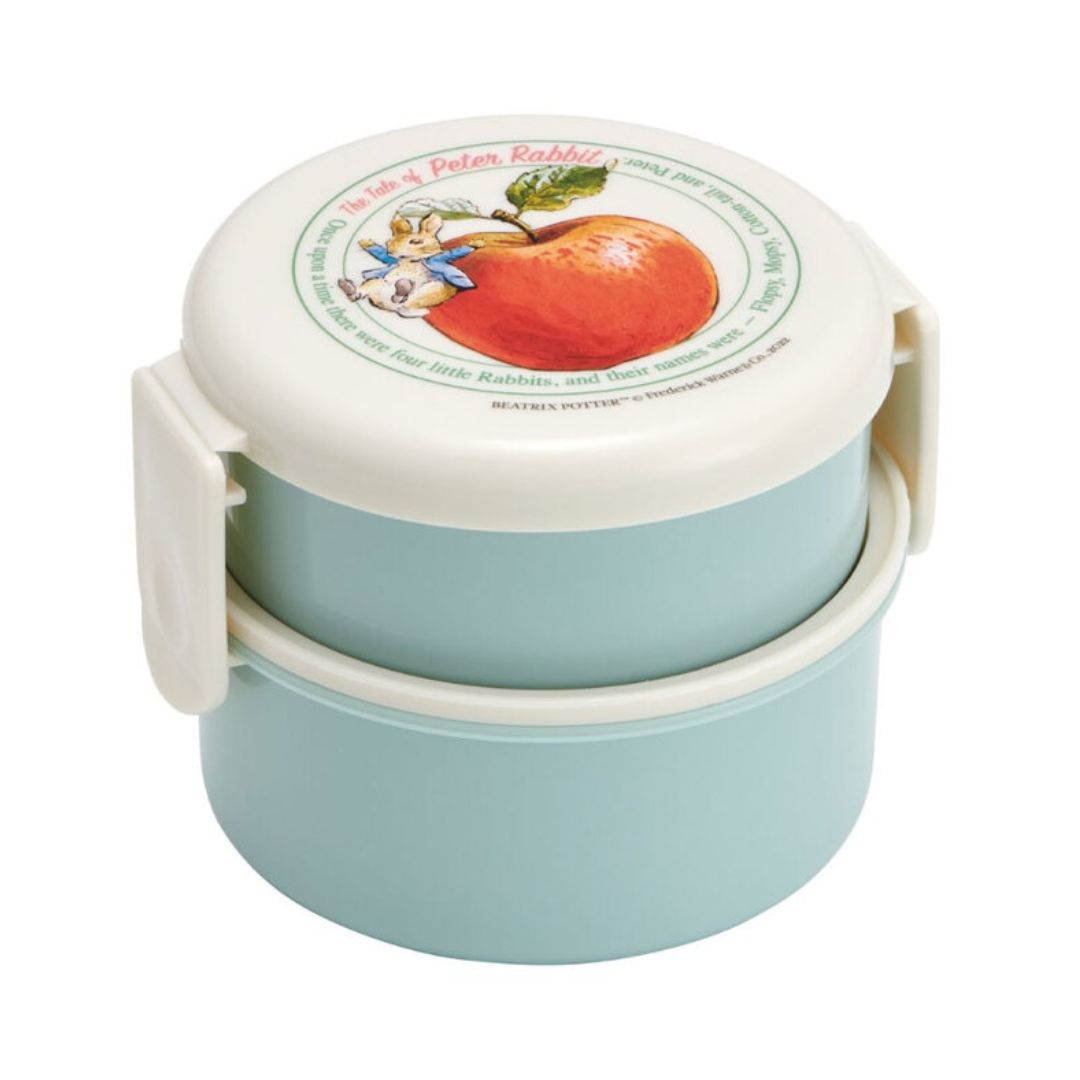 Skater Peter Rabbit 2-tier Round Bento Lunch Box 500ml