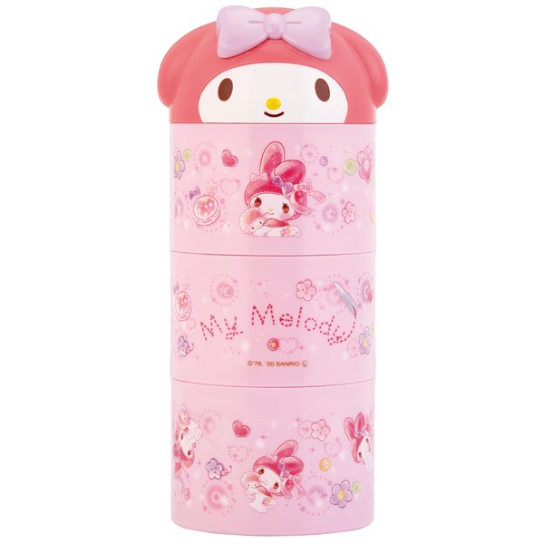 Skater Sanrio My Melody Bottle Style 3 Tier Bento Lunch Box 480ml