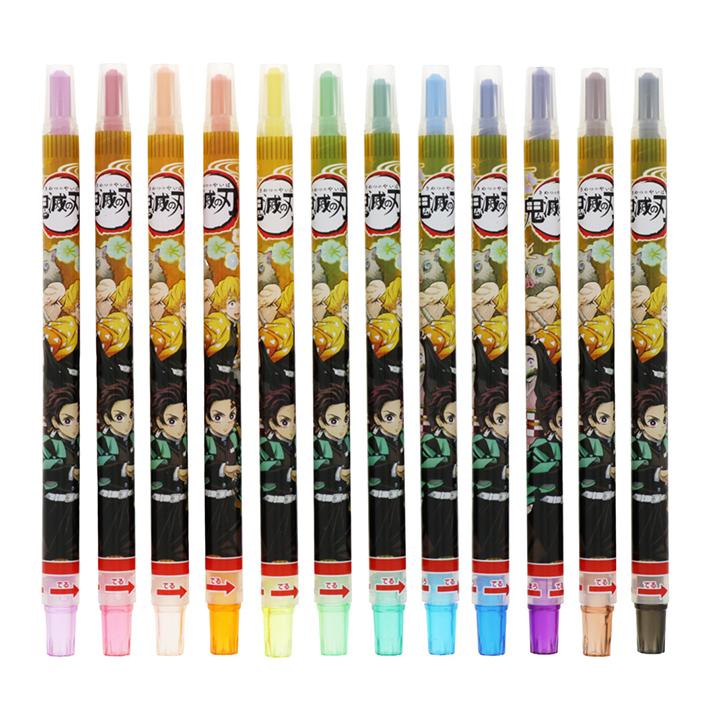Demon Slayer 12 Colours Crayon