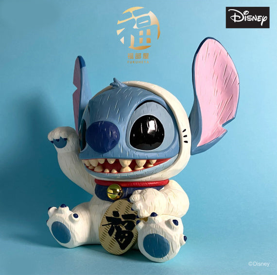Disney Stitch Fukuheya Maneki Neko Figure 17.7cm