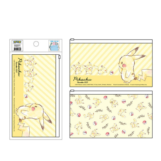 Pokémon Pikachu and Pokeball Flat Zipper Case
