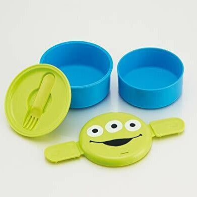 Skater Disney Toy Story Alien Cute Round 2 Tier Bento Lunch Box 500ml