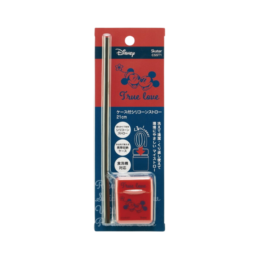 skater-disney-mickey-and-minnie-mouse-sillicone-straw-with-case-21cm