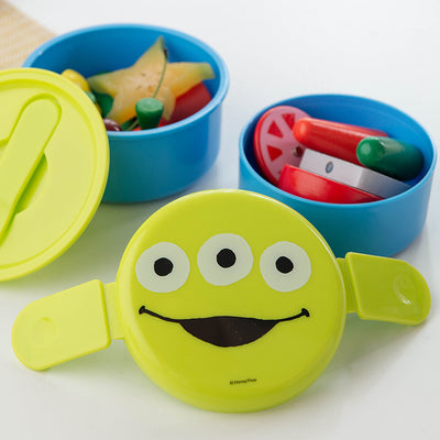 Skater Disney Toy Story Alien Cute Round 2 Tier Bento Lunch Box 500ml