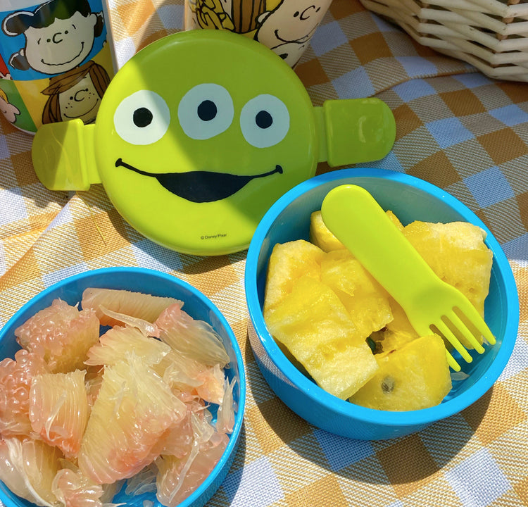 Skater Disney Toy Story Alien Cute Round 2 Tier Bento Lunch Box 500ml