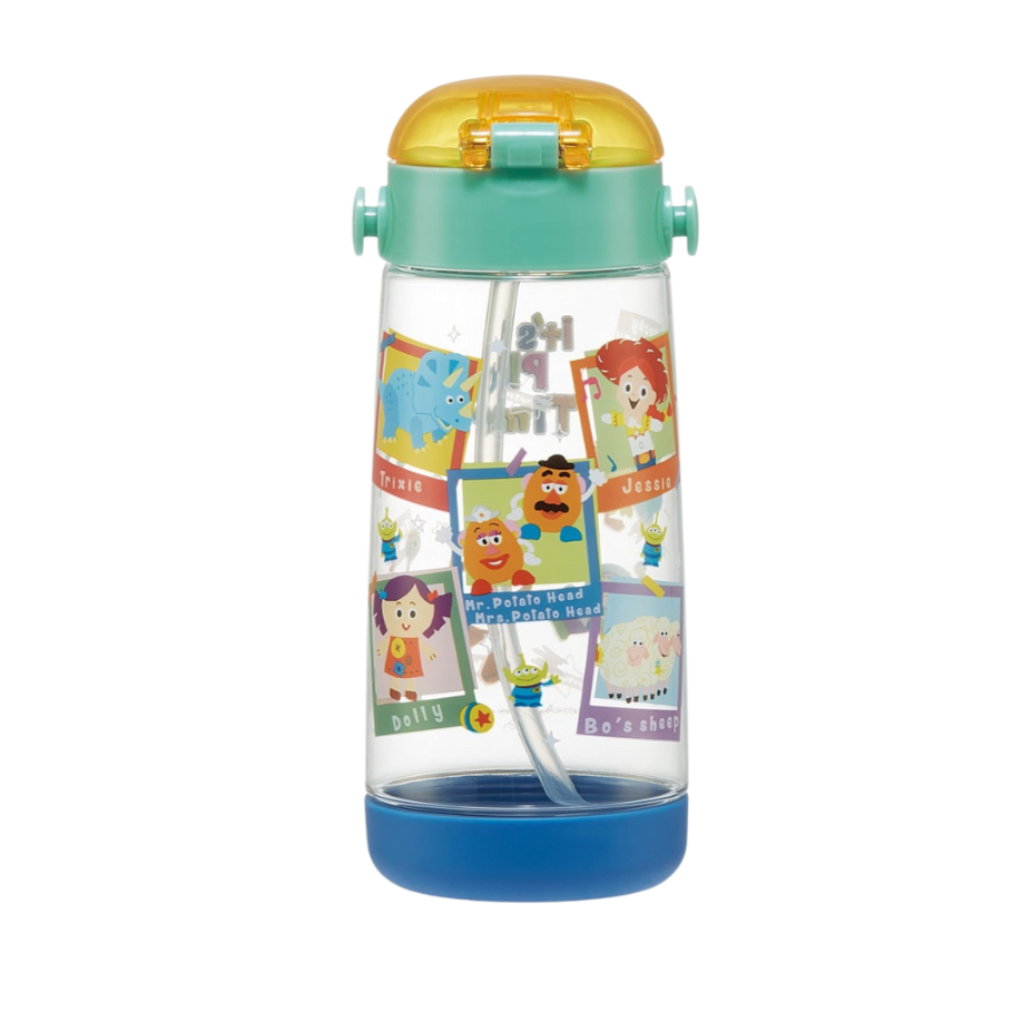 Skater Disney Toy Story Transparent Bottle with Straw 480ml