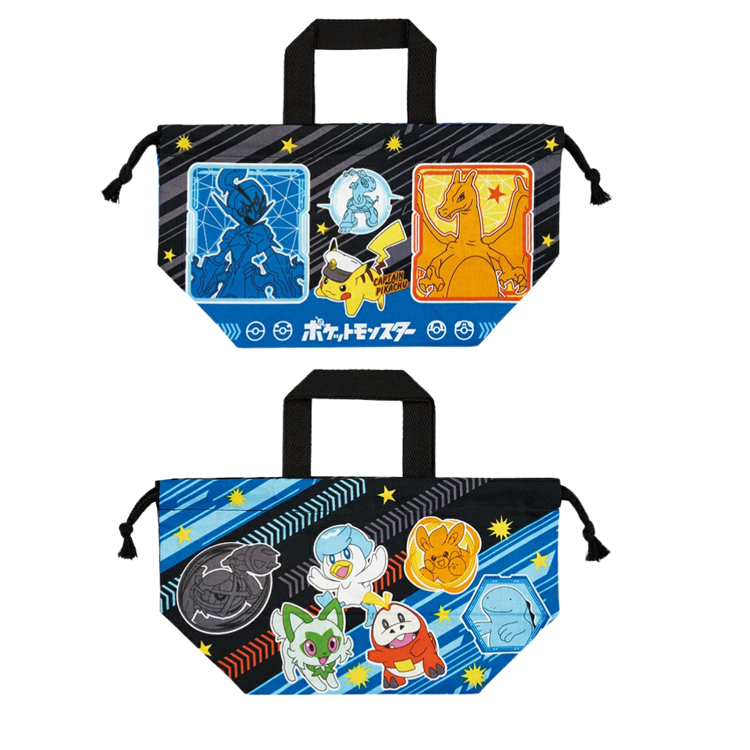 Skater Pokémon Pikachu Cotton Bento Lunch Bag