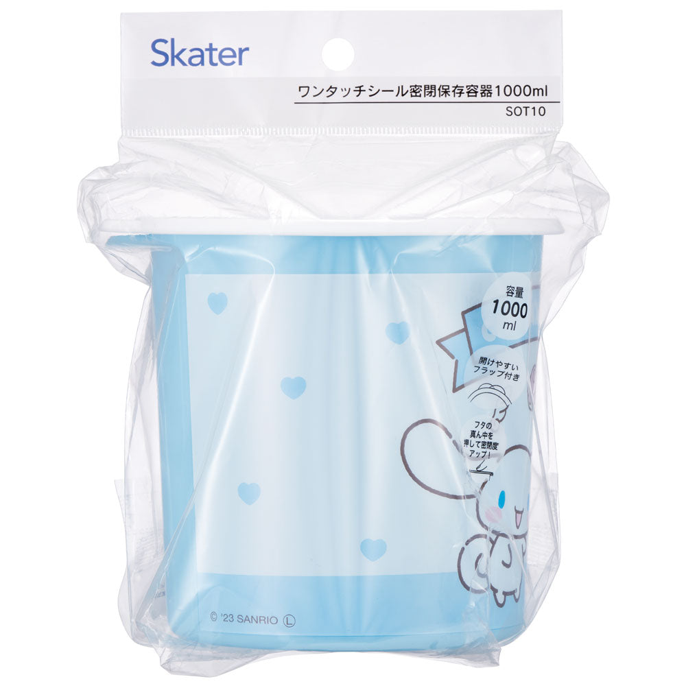 Skater Sanrio Cinnamoroll Airtight Storage Container 1L