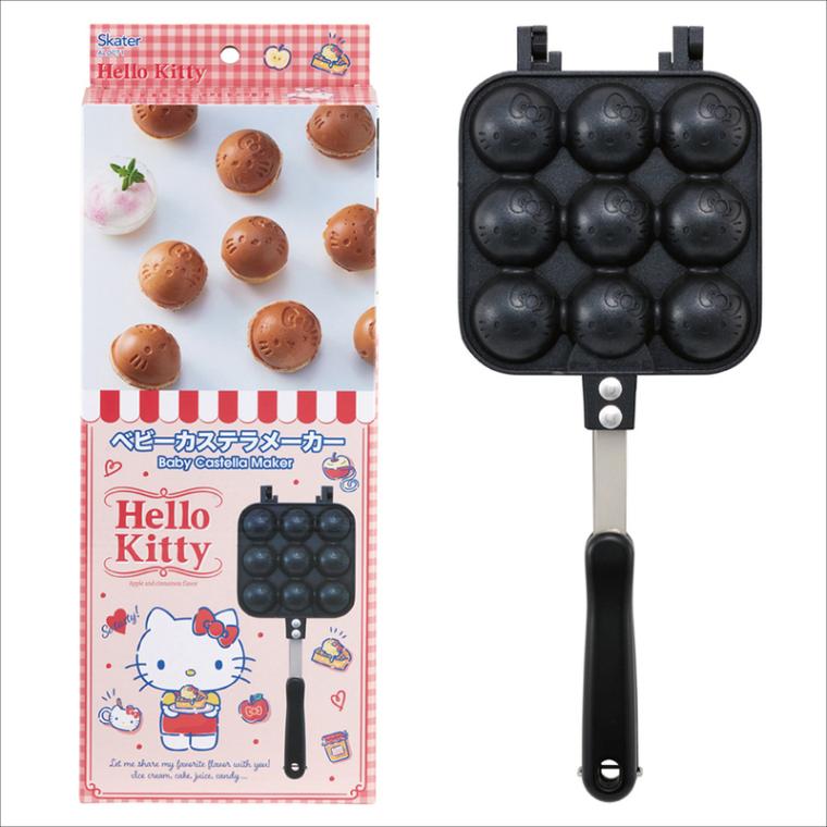Skater Sanrio Hello Kitty Square Aluminium Hot Baby Castella Maker Frying Pan