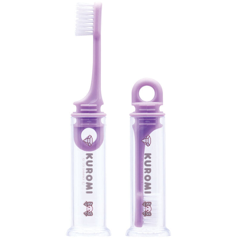 Skater Sanrio Kuromi Children's Travel Toothbrush