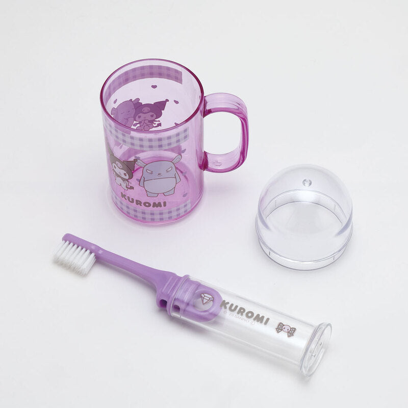 Skater Sanrio Kuromi Children's Travel Toothbrush