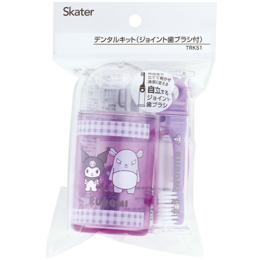 Skater Sanrio Kuromi Children's Travel Toothbrush