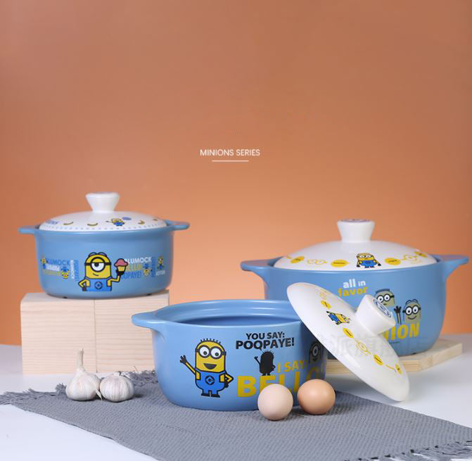 Various Minion Heat-Resistant Casserole with Lid designs