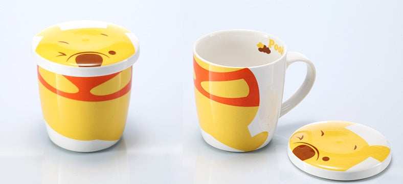 Winnie-The-Pooh Character Mug with Lid