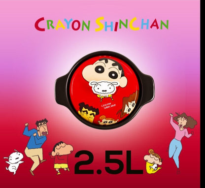 Crayon Shin-Chan Heat-Resistant Casserole with Lid